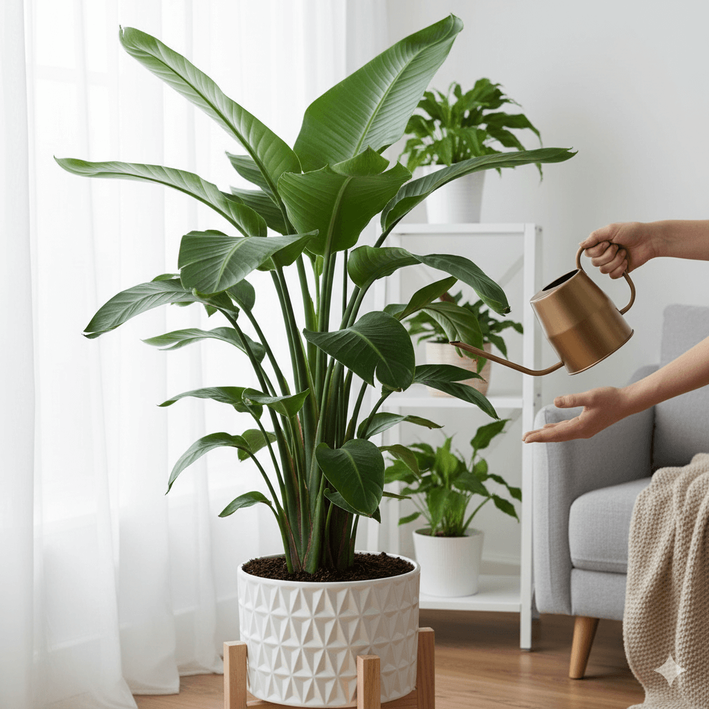 Strelitzia water geven: hoe vaak en hoeveel is nodig?