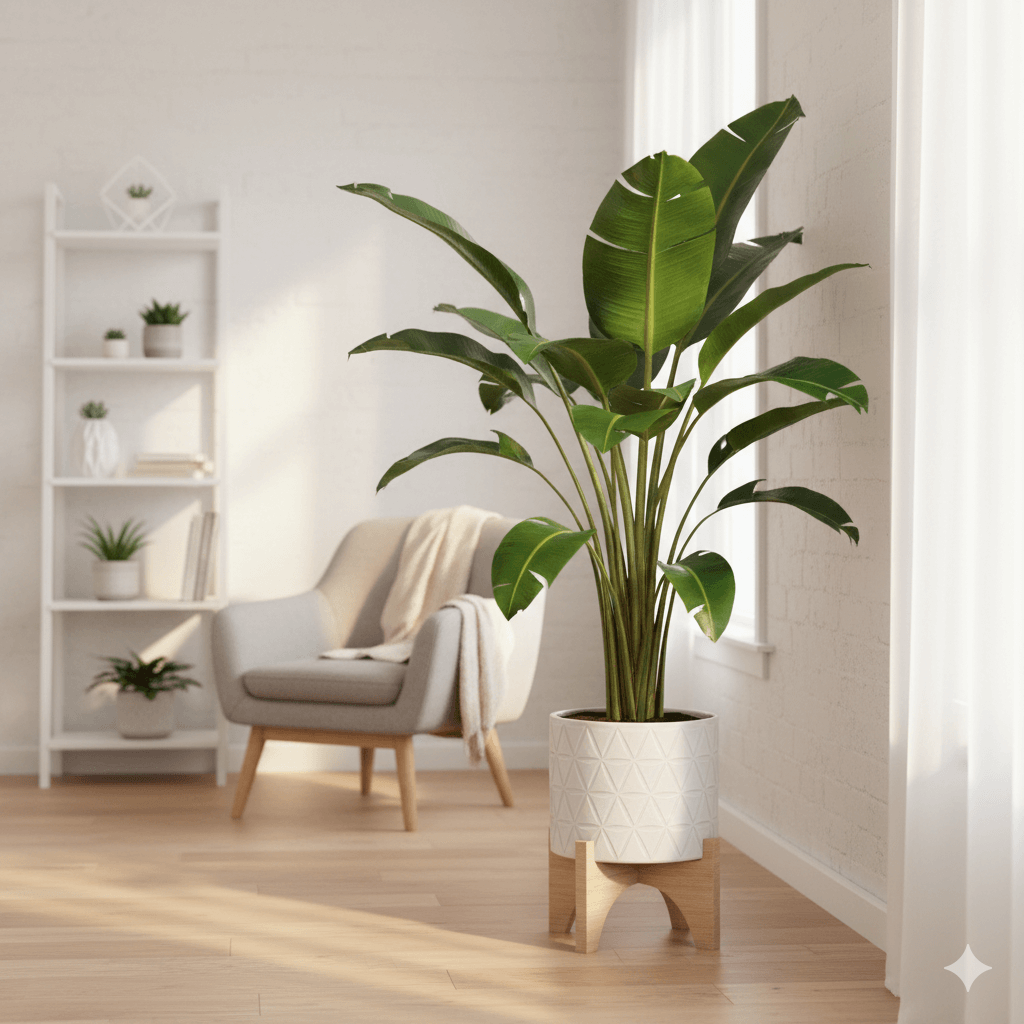 De beste standplaats voor de Strelitzia in huis