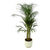 Areca palm - ↨110cm - Ø21cm inclusief elho Vibes Fold Round wit D22xH20